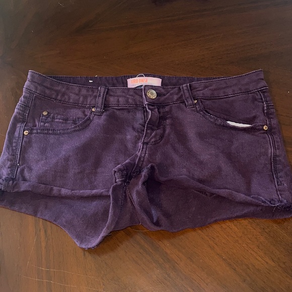 Garage purple jean short size 7 - Picture 1 of 2